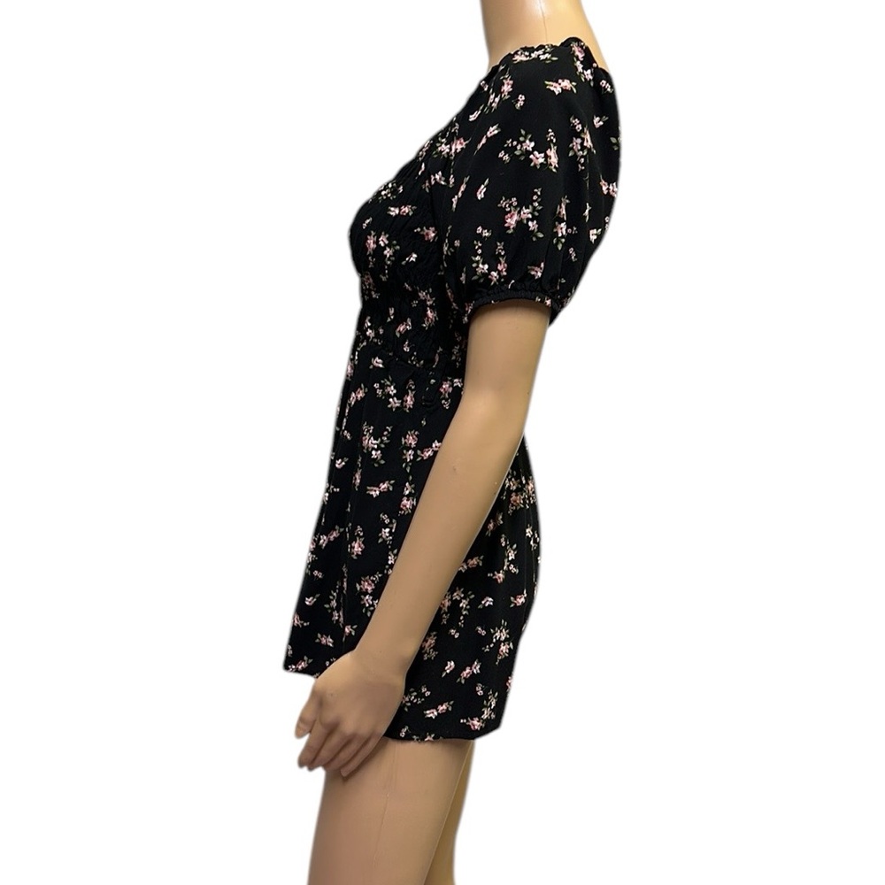 Hesperus Floral Rayon Off Shoulder Shorts Romper Juniors Large - Picture 8 of 12